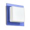 Besa Lighting Alex Mini Sconce, Opal/Blue, Satin Nickel Finish, 1x50W Halogen 1WS-773592-SN - alternate 1